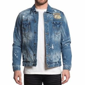 American Customs Men's Trucker Jacket Affliction